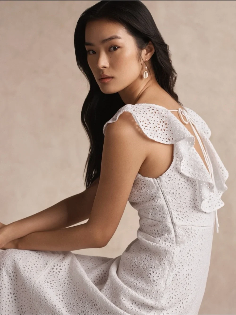 Polo Ralph Lauren • Embroidered Eyelet Cotton Dress white broderie anglaise - Picture 15 of 15